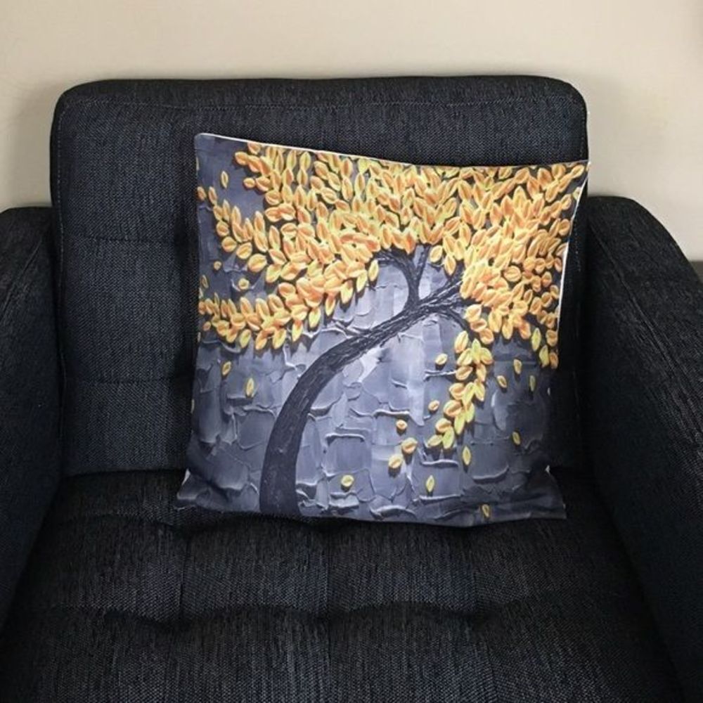 Floral 3D decorative pillow case